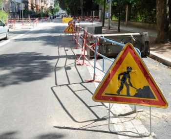 panneau de travaux